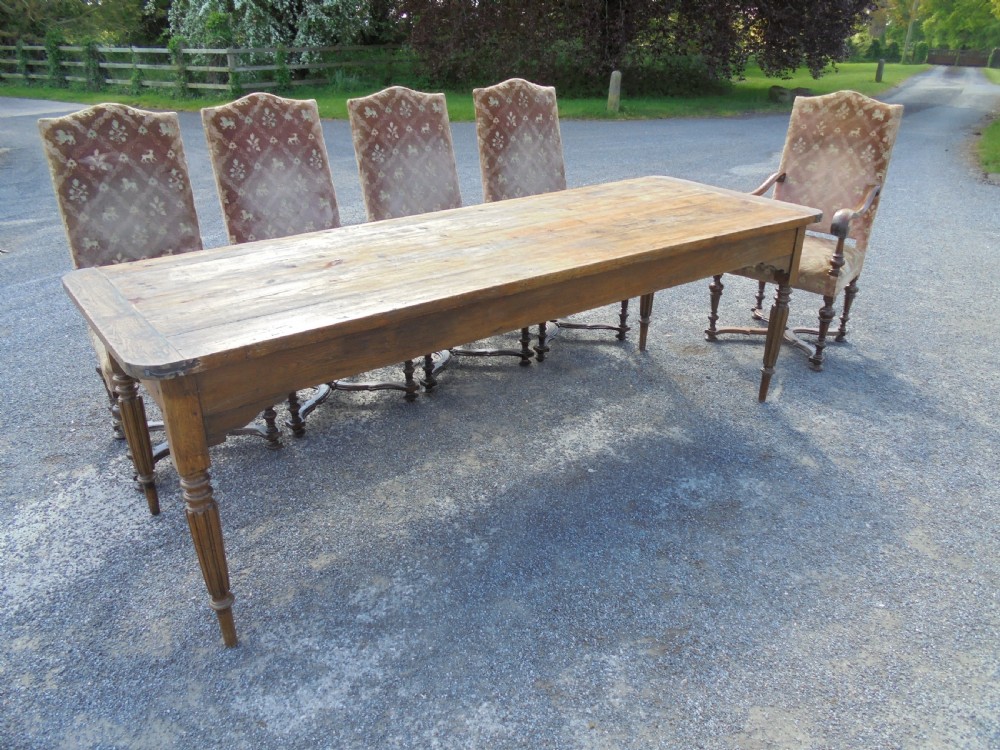 Set ten French 19th century upholstered dining chairs View VII
