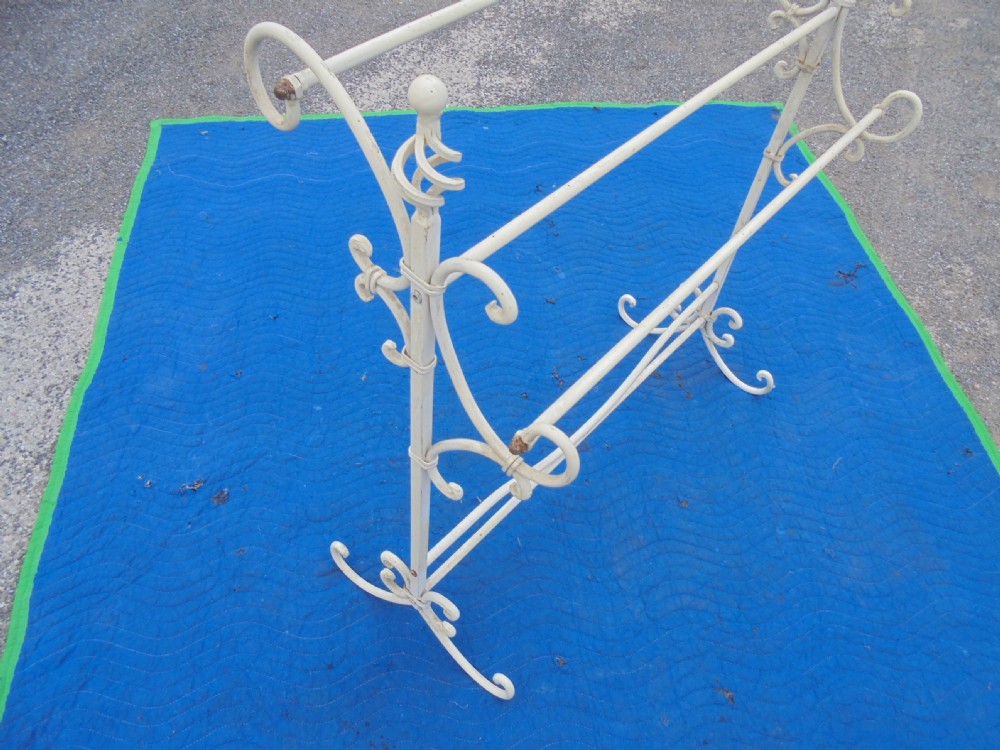 Painted iron towel rail or clothes stand View II
