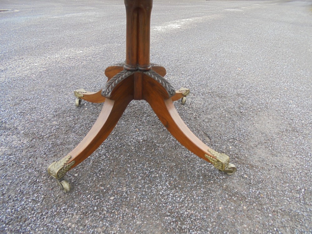 Regency mahogany tilt top breakfast table View III