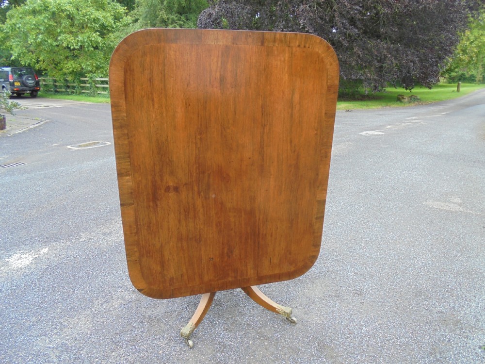 Regency mahogany tilt top breakfast table View IV