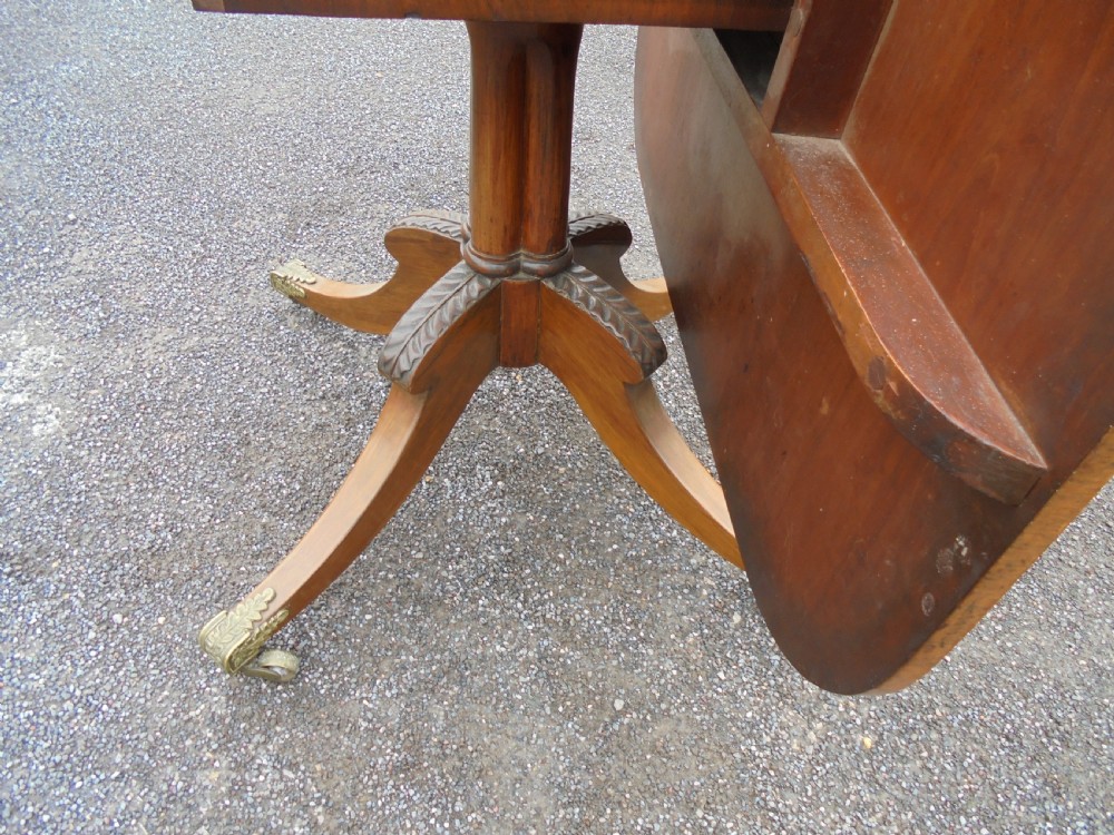 Regency mahogany tilt top breakfast table View VI