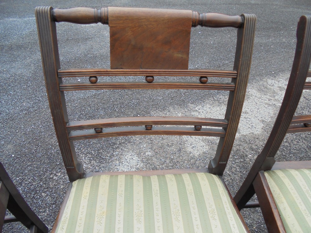 Set of eight Regency dining chairs View IV