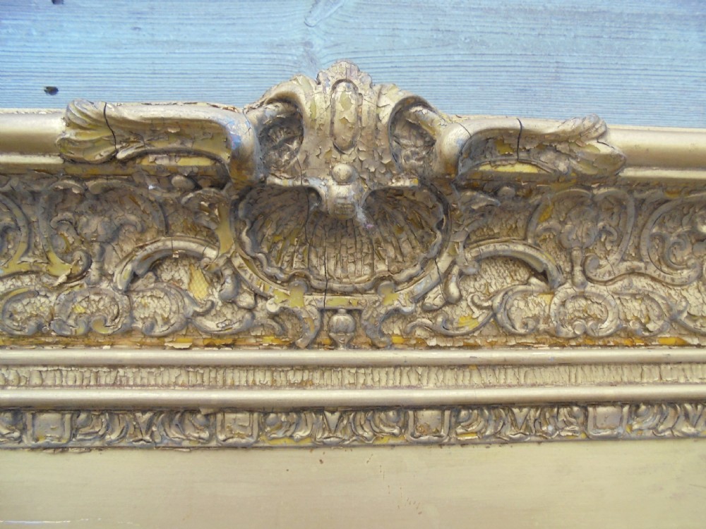 Large 18th century gilded portrait frame . View IV