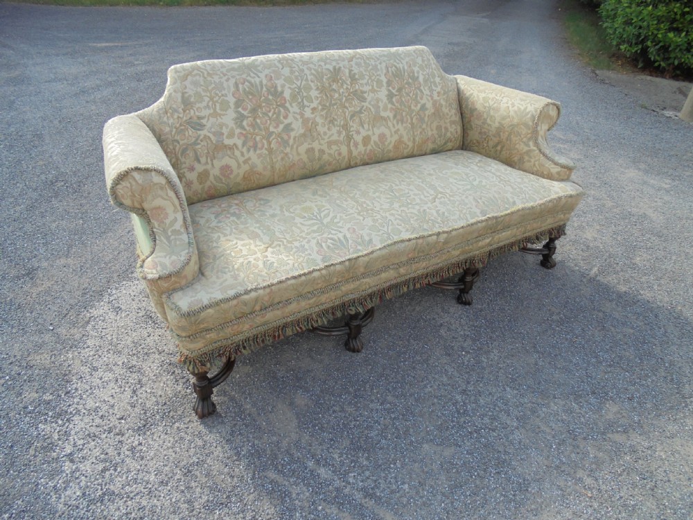 William & Mary style settee, sofa. Three seater