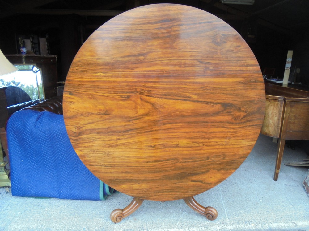 Victorian circular rosewood hall or dining table