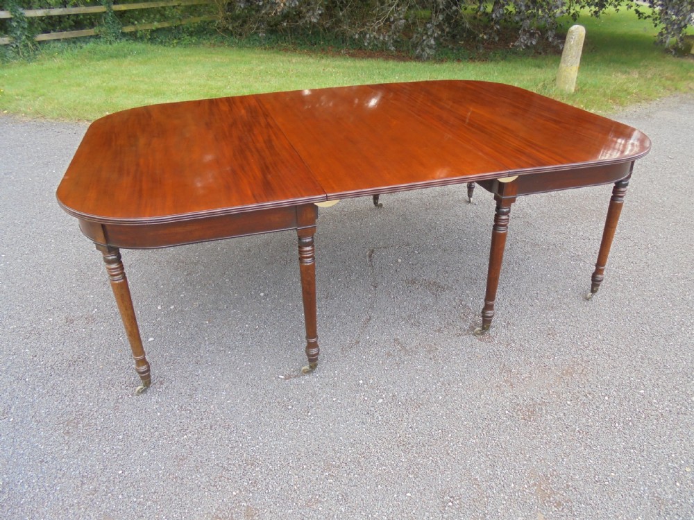 Late 18th century D end dining table. Seats ten. View VIII