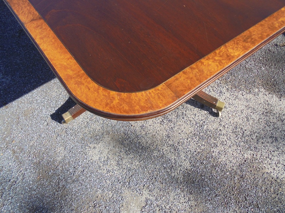 Regency Style Twin Pillar Dining Table View V