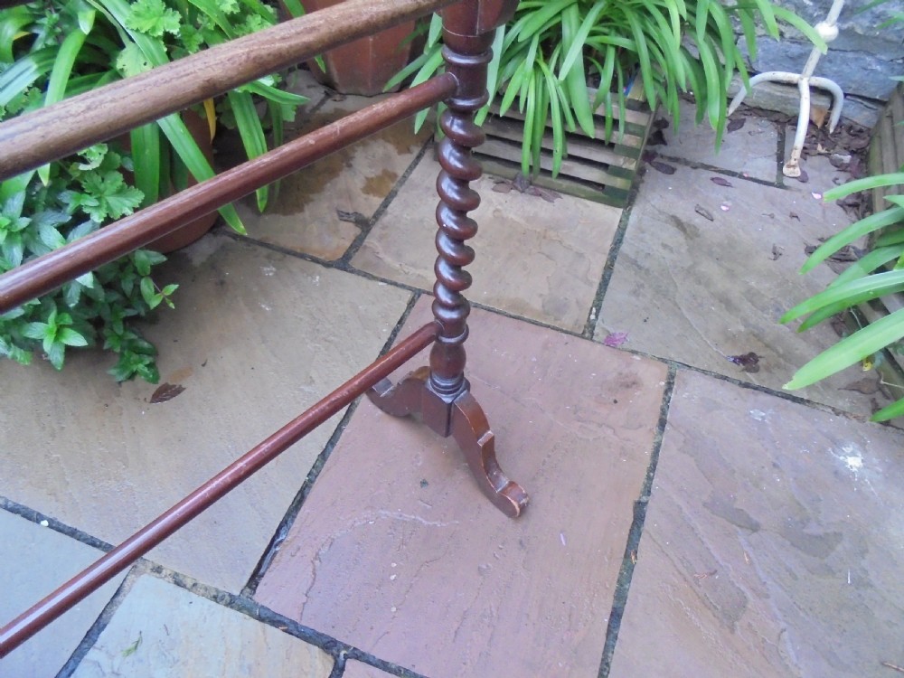 Victorian barley twist towel rail View II
