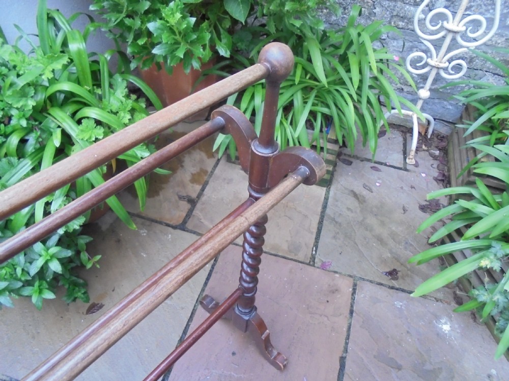Victorian barley twist towel rail View IV