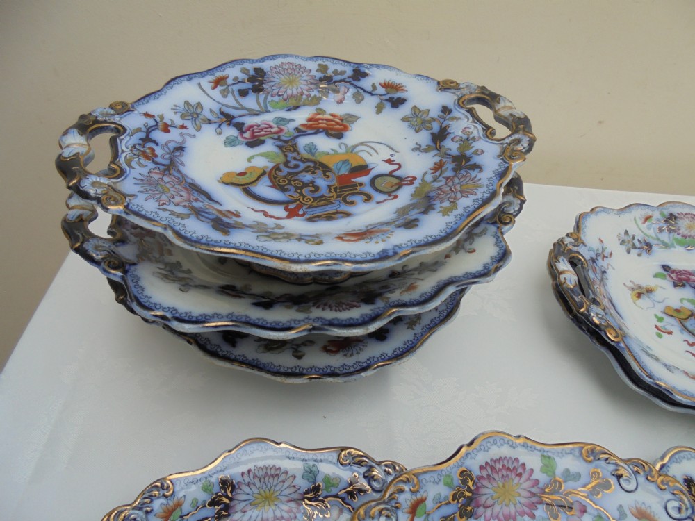 19th century decorative part dinner service View V