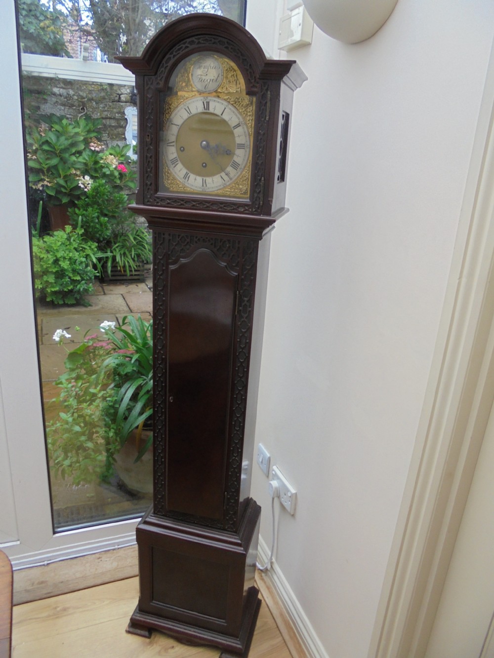 Grandmother clock, mahogany, Chippendale style View VII