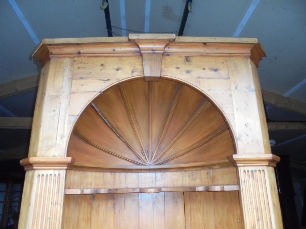 George 111  Barrel Back Pine Corner Cupboard   View III