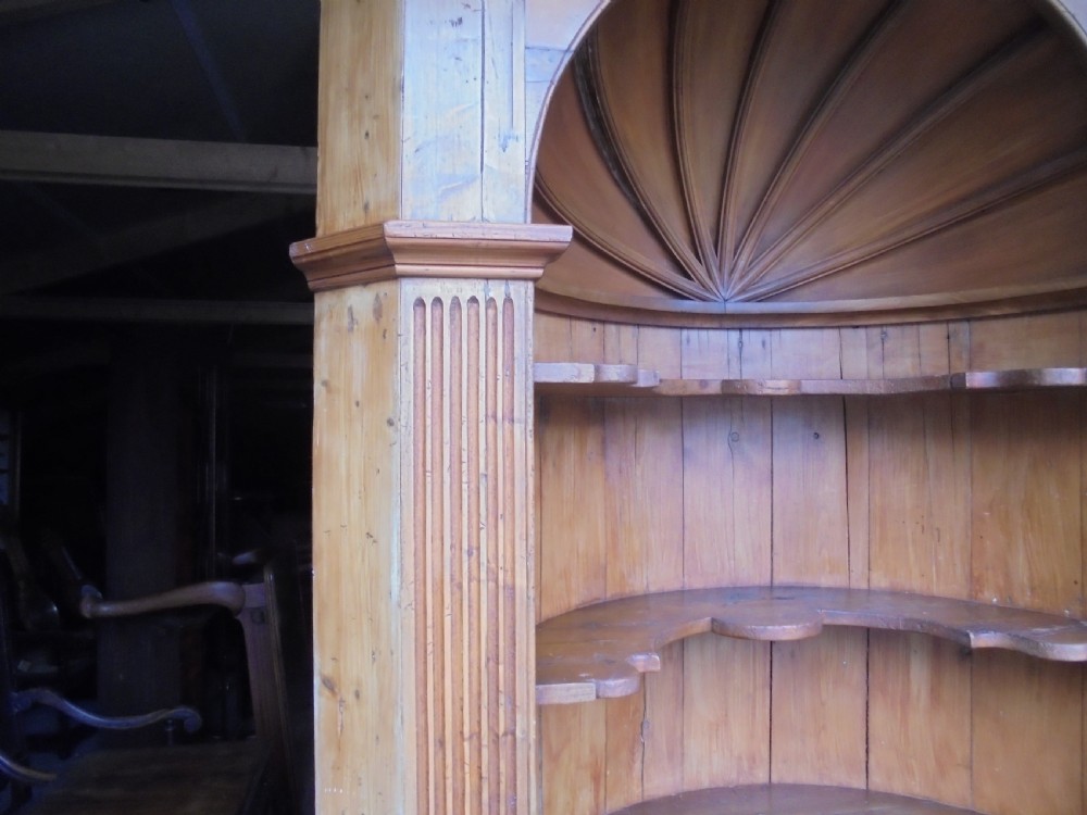 George 111  Barrel Back Pine Corner Cupboard   View VII