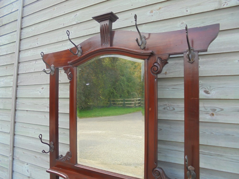 Art Nouveau mahogany hall stand View IV