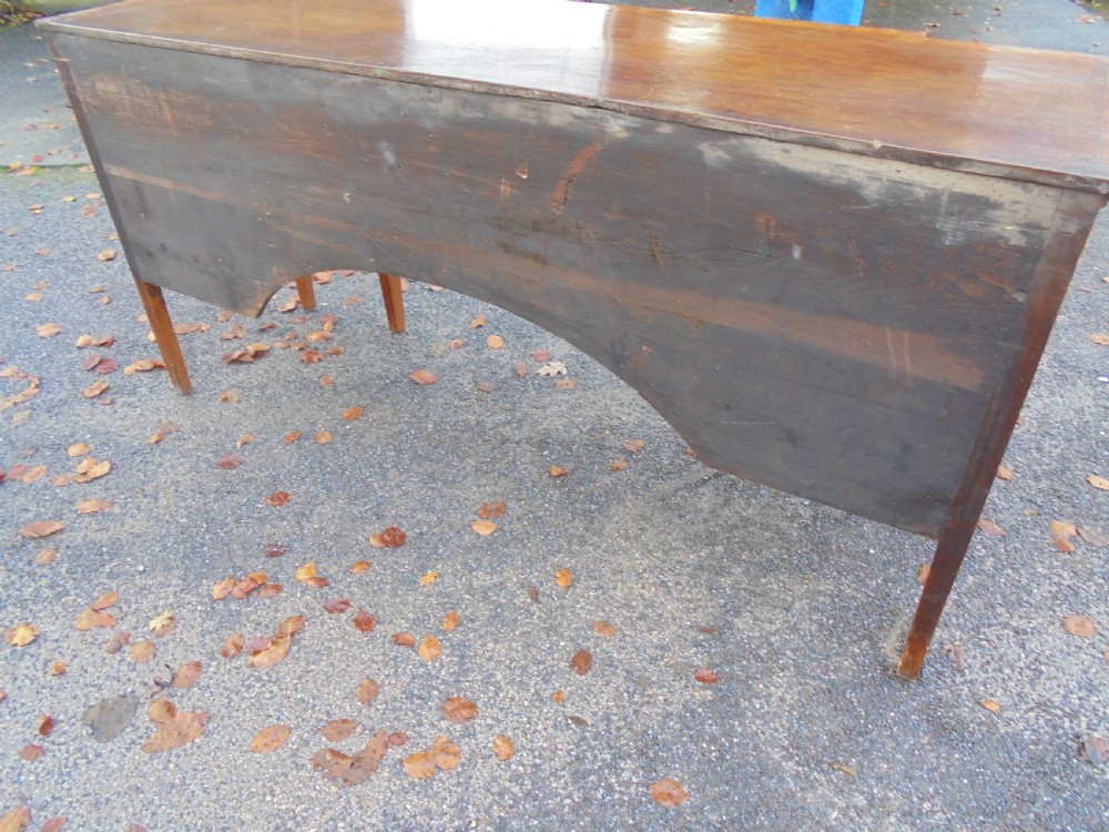 18th century Sheraton period breakfront sideboard View VIII