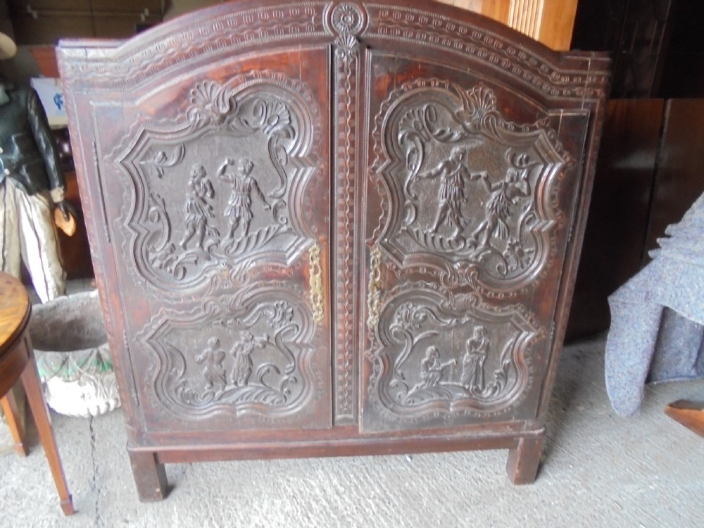 18th century French cupboard with carvings View III