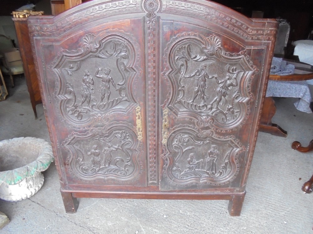 18th century French cupboard with carvings View IV