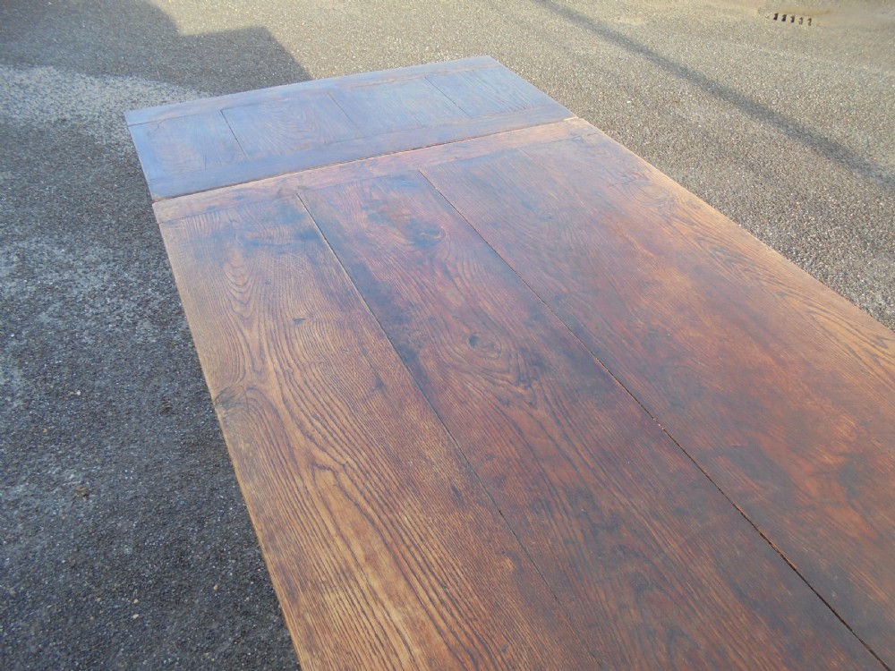 Oak extending refectory dining table seats ten View V