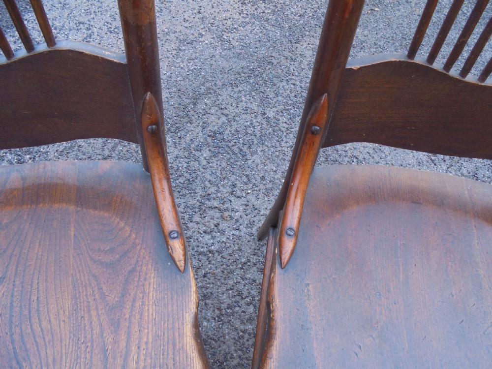 Set of six Thonet style oak high back dining chairs  View IV