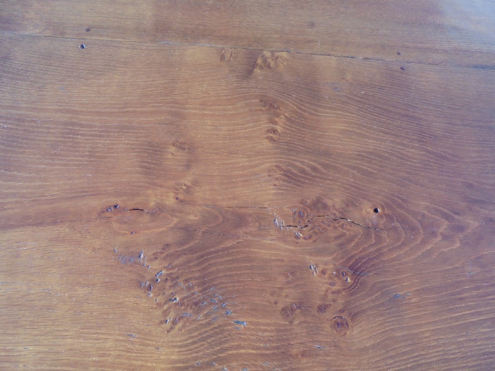 Large  Walnut  Farmhouse Refectory Table Seats Ten View III
