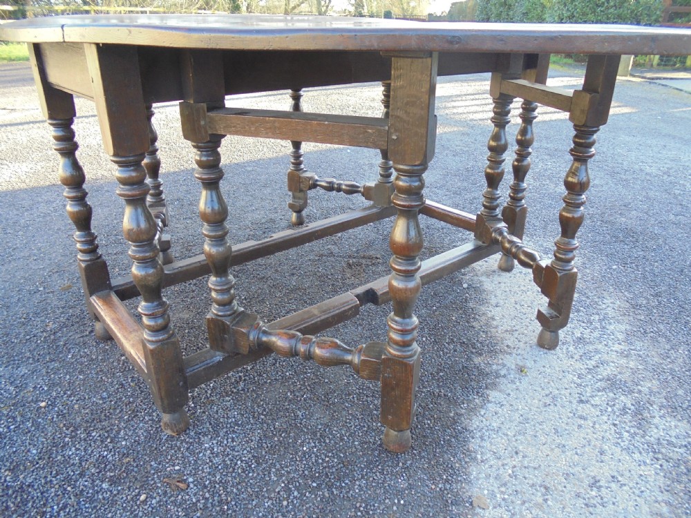 Large double gate oak Gateleg Table View III