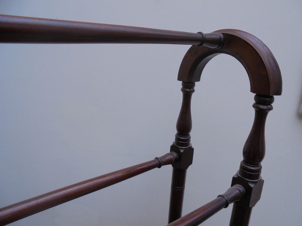 Victorian mahogany towel rail View III