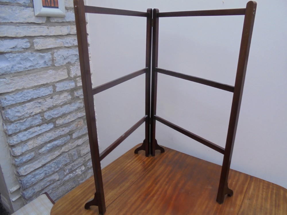 Late Victorian towel rail or clothes rail