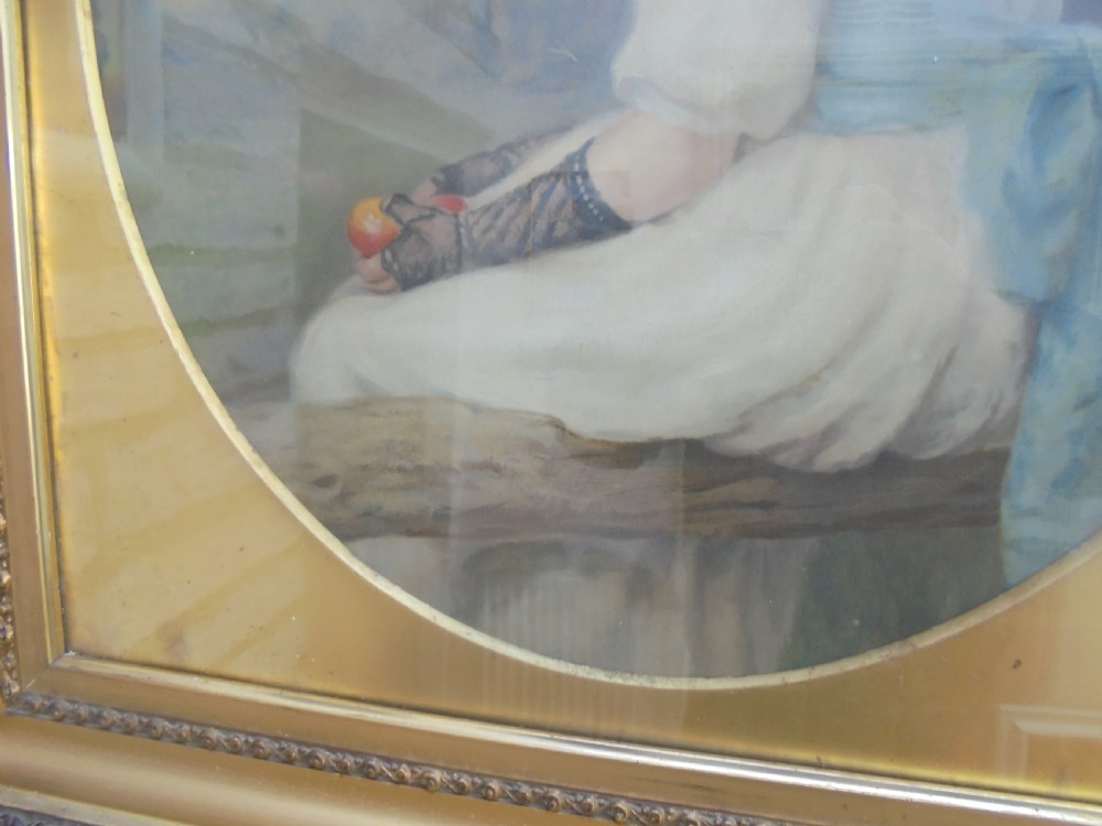 19th century pastel portrait of young lady View V
