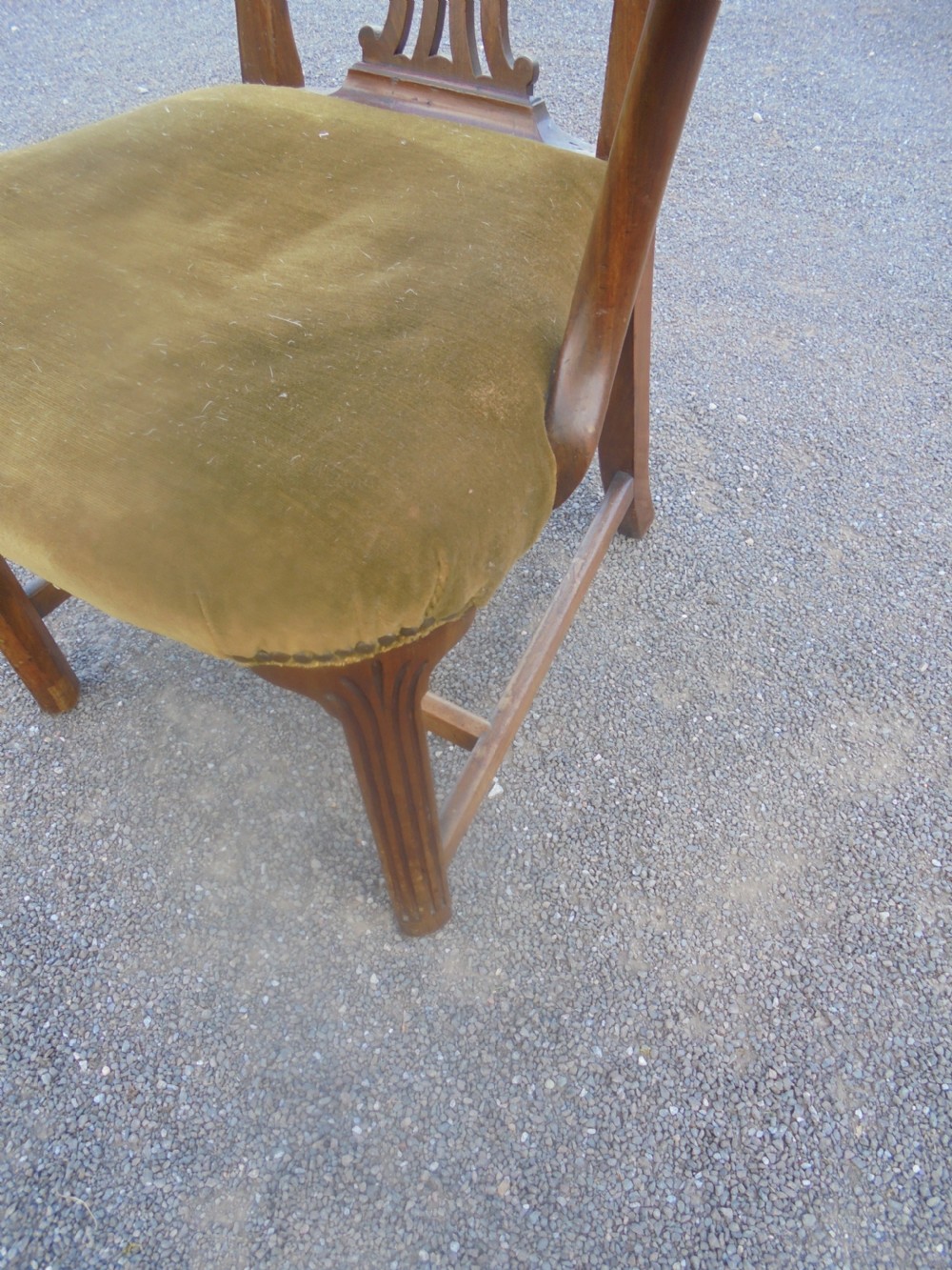 18th century mahogany Gentleman's high back chair View II
