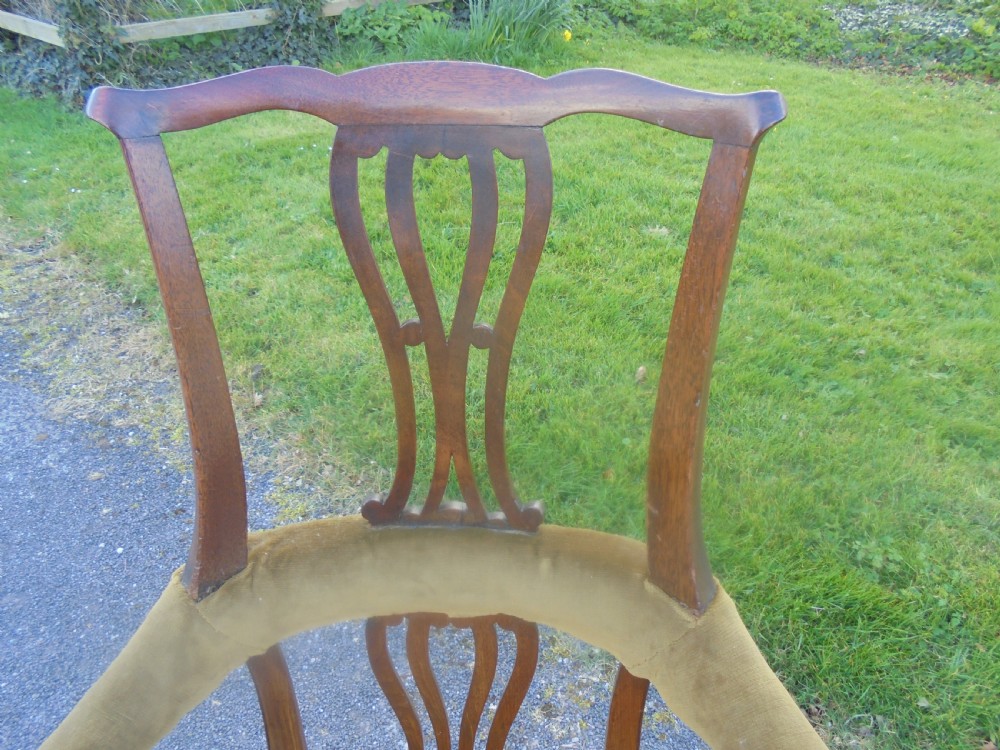 18th century mahogany Gentleman's high back chair View III