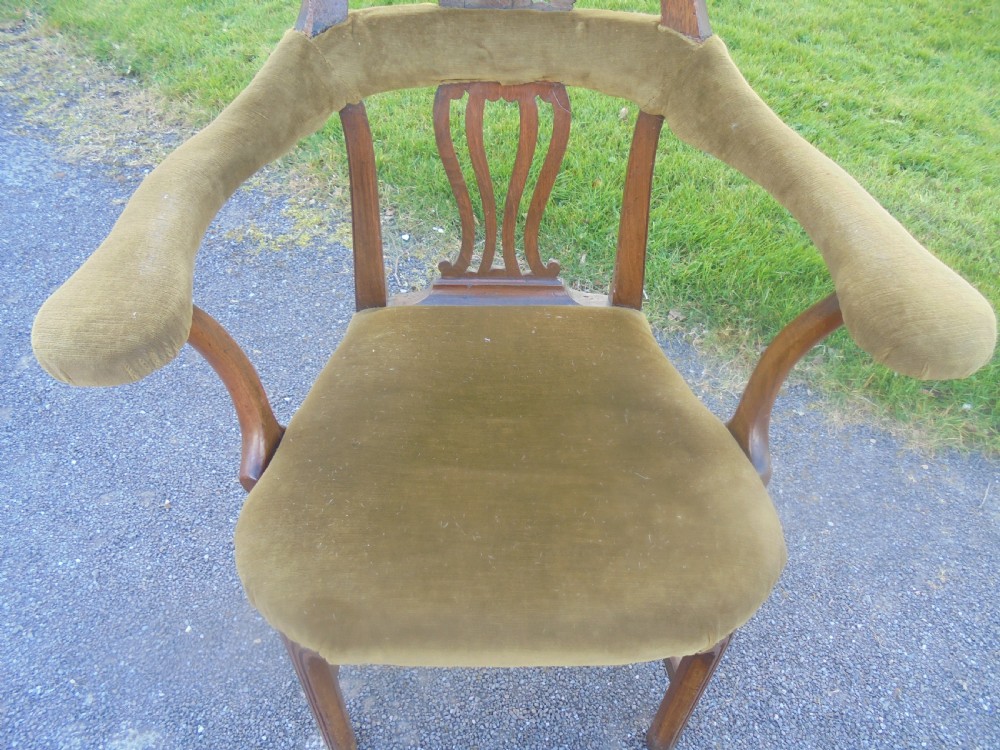 18th century mahogany Gentleman's high back chair View IV