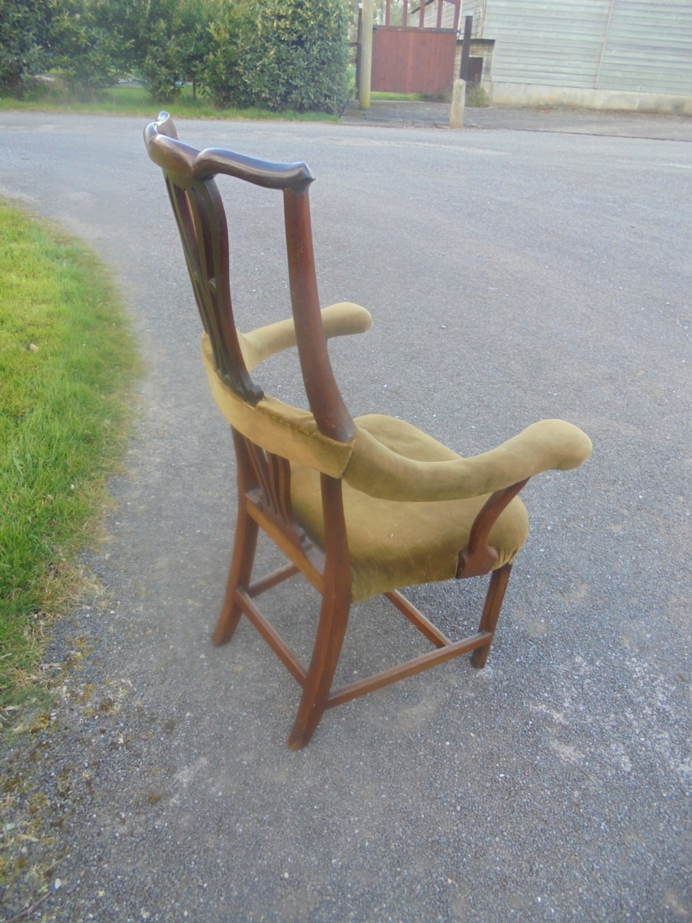 18th century mahogany Gentleman's high back chair View VII