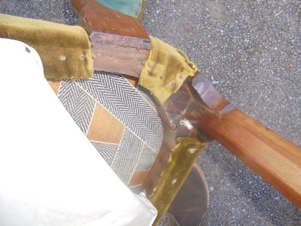 18th century mahogany Gentleman's high back chair View IX