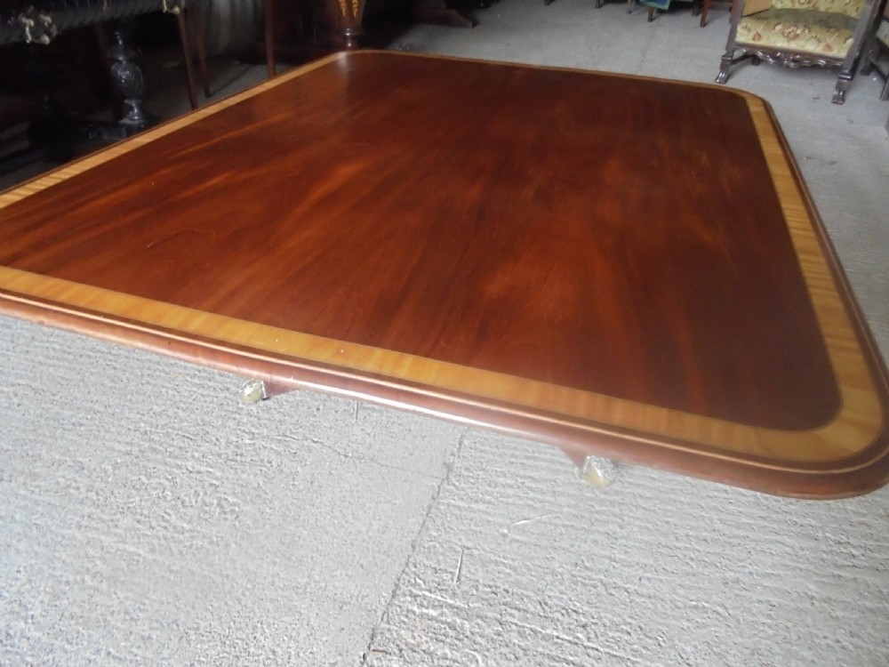 Large late Regency mahogany  coffee table View III