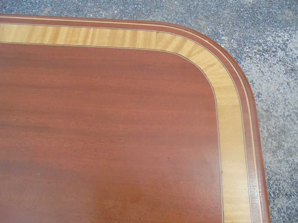 Large late Regency mahogany  coffee table View V