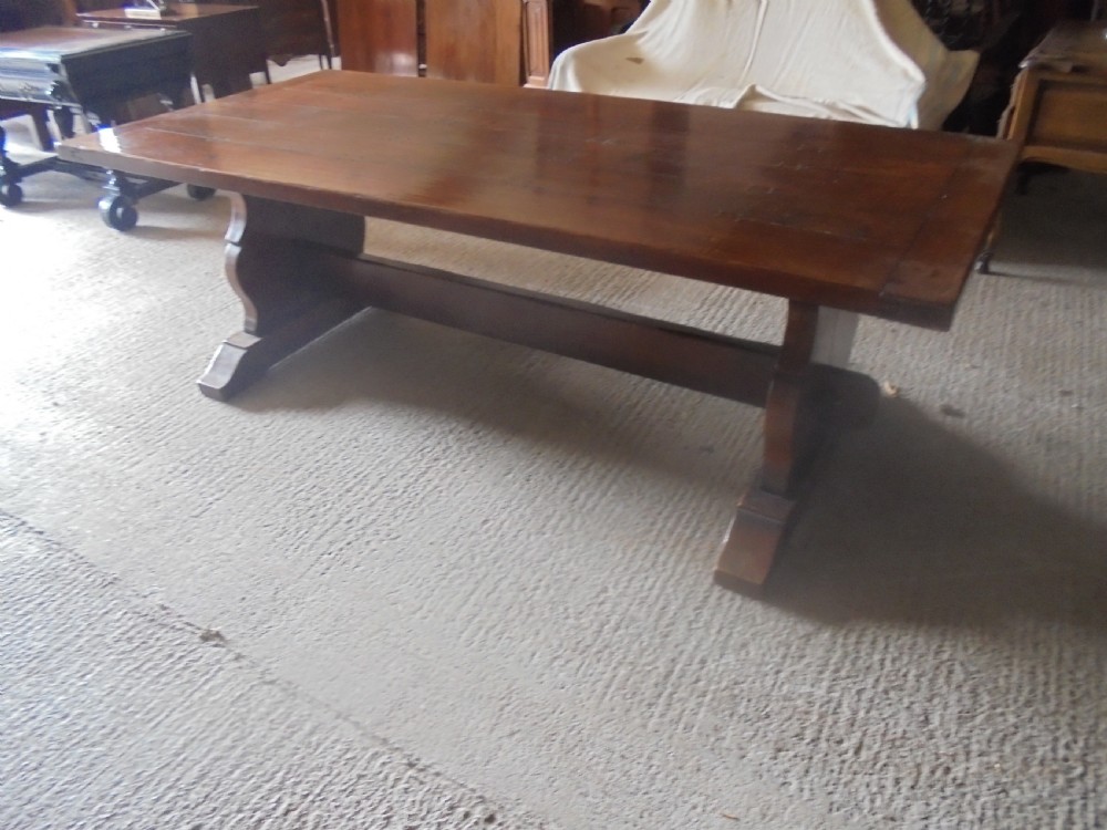Antique Oak refectory farmhouse dining kitchen table seats ten
