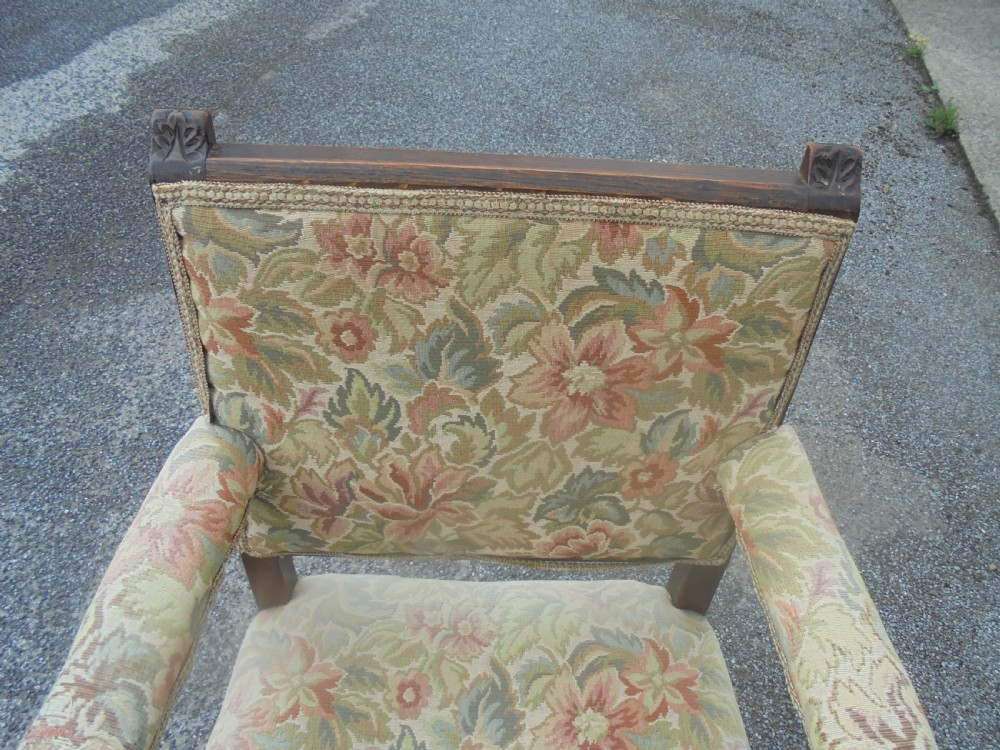 Set eight Jacobean style dining chairs View VI