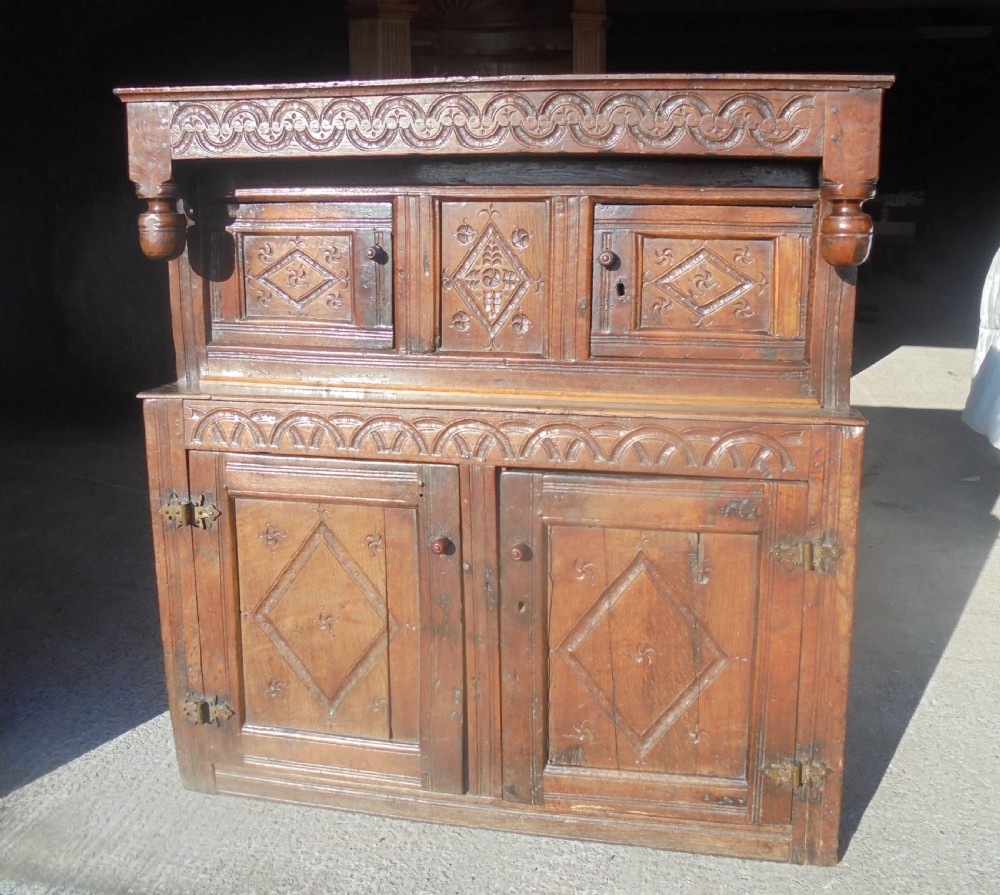 17th century oak cupboard