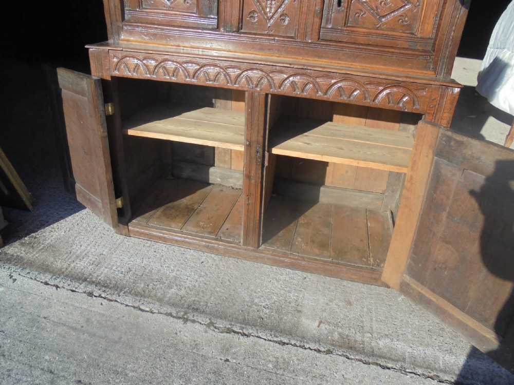 17th century oak cupboard View V