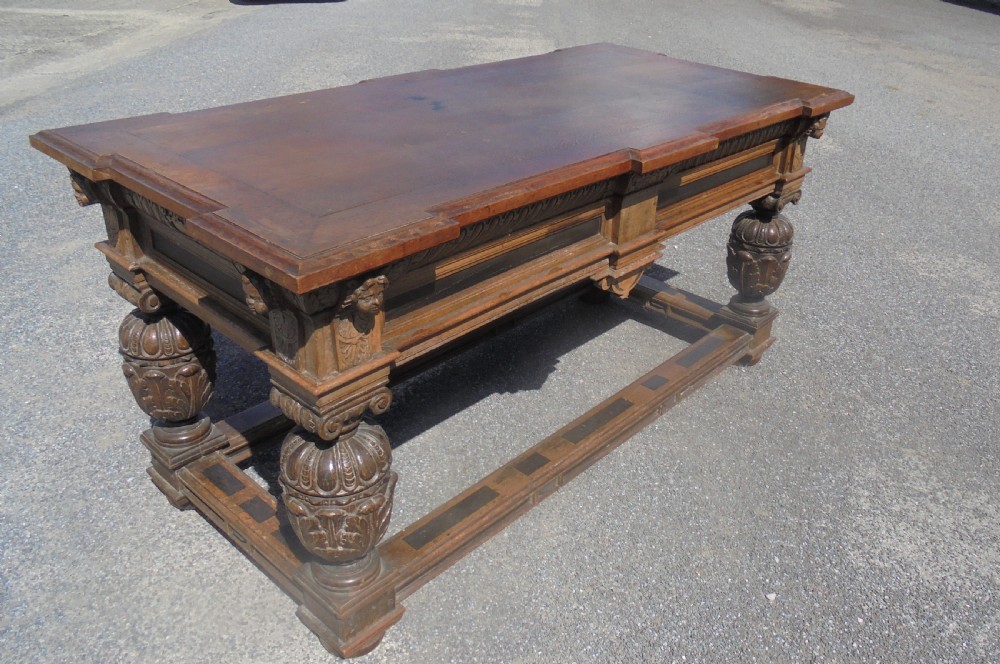 Late 17th century oak centre table possibly Flemish