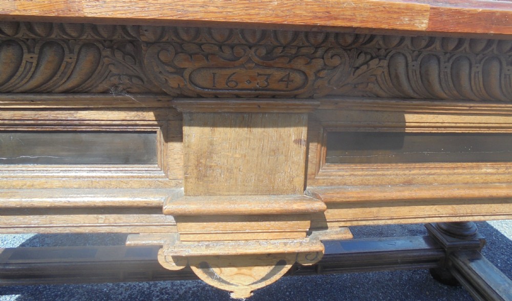 Late 17th century oak centre table possibly Flemish View V