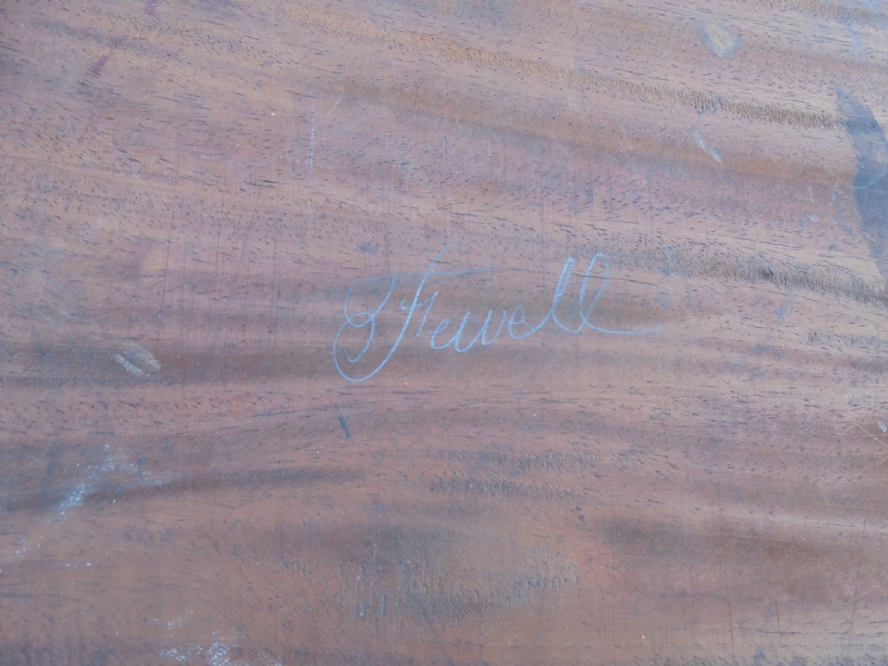 19th century rosewood occasional table. Signed Jewell View II