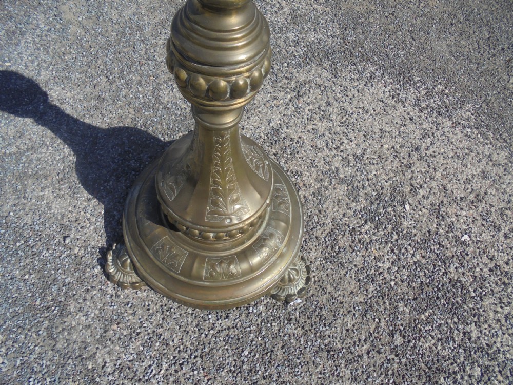 Brass telescopic standard lamp View V