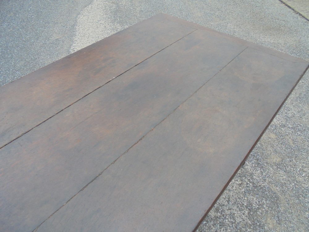 19th century oak farmhouse kitchen table seats eight View II