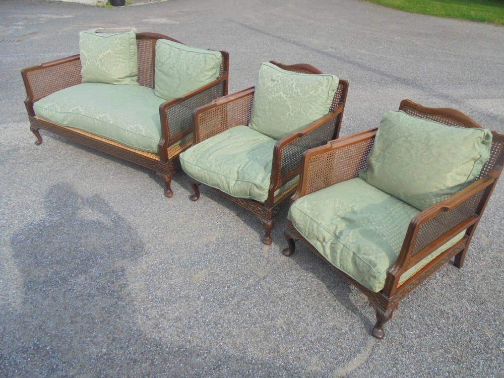 Three piece Bergere suite  