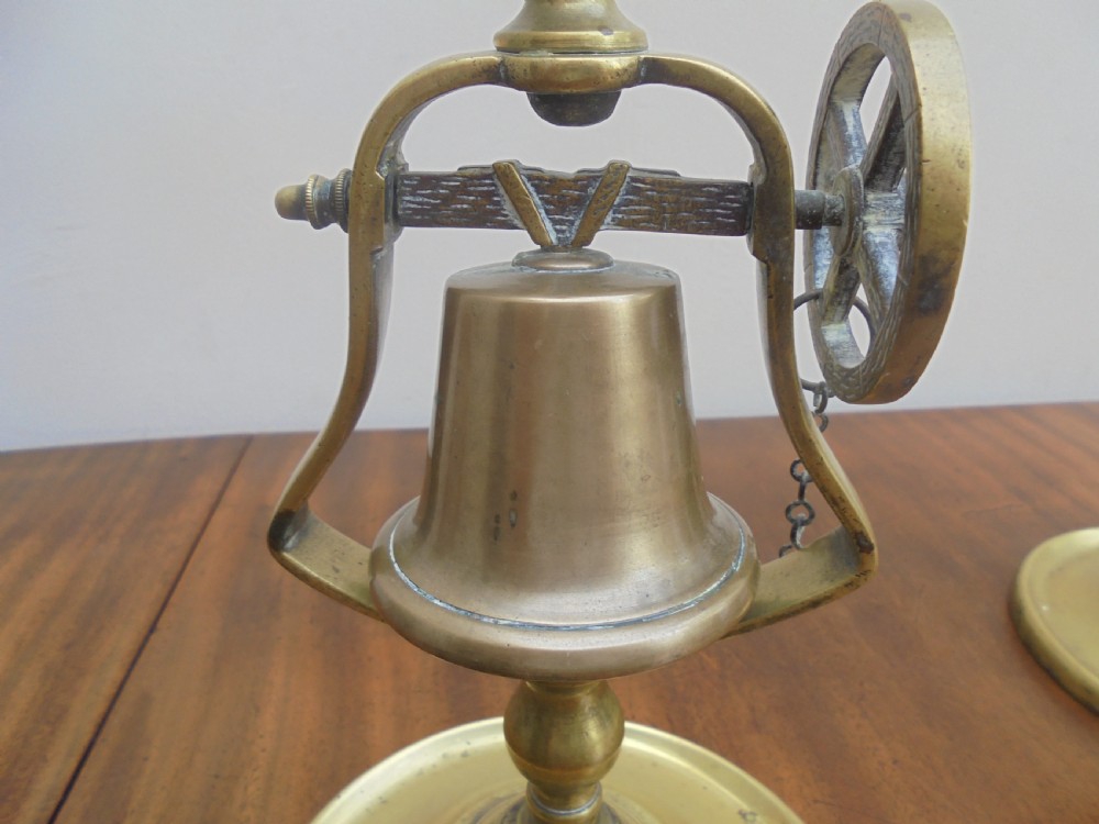 Pair bell Tavern candlesticks 19th century View IV