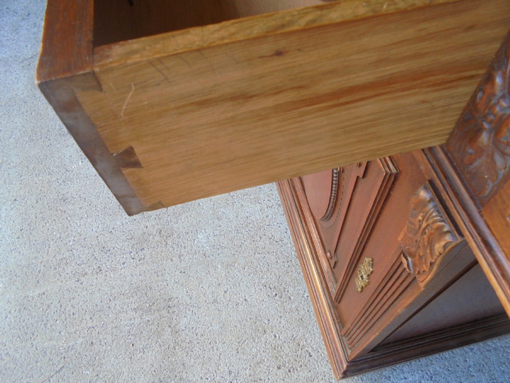 French walnut partners desk View VII