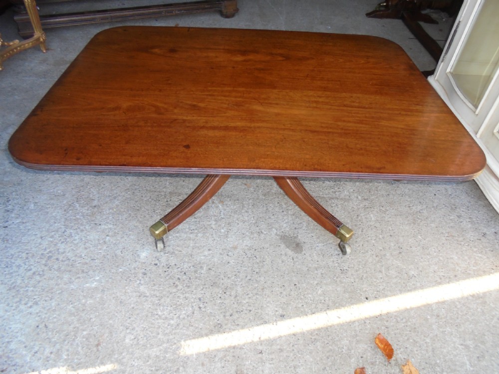 Large mahogany coffee table View VI