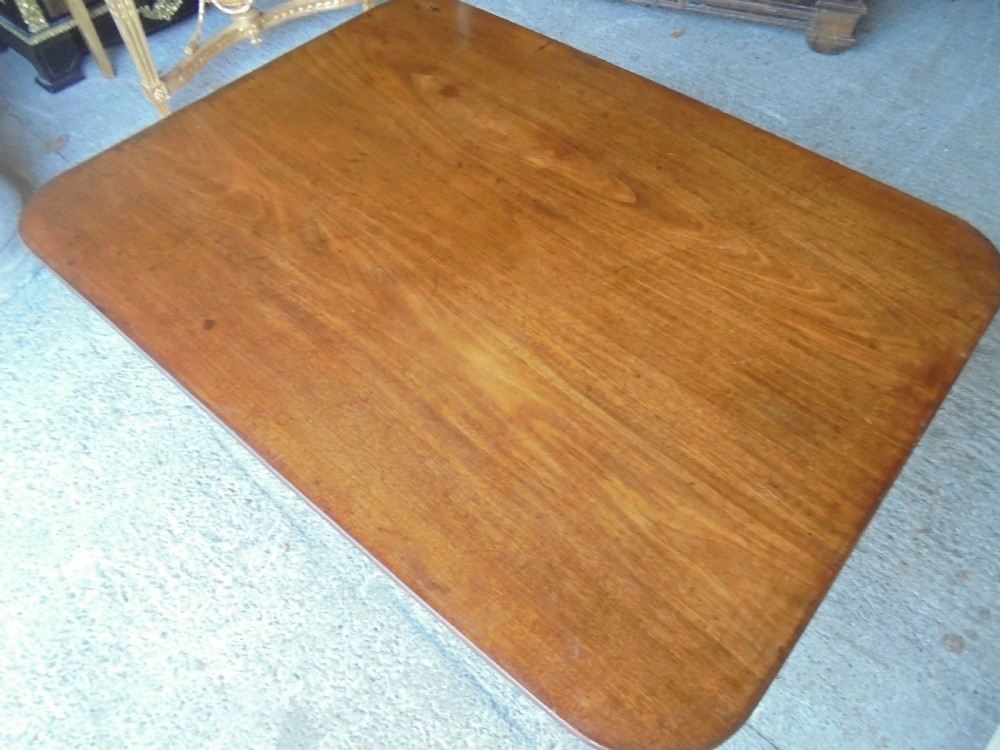 Large mahogany coffee table View VII