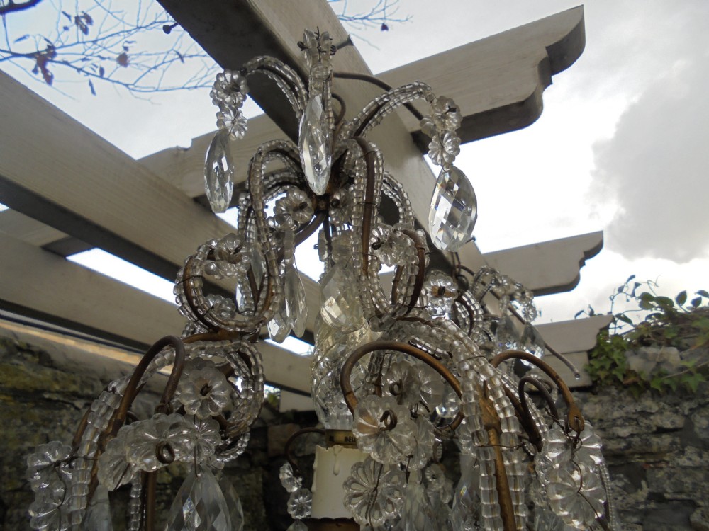 Pair of Italian crystal chandeliers View VII